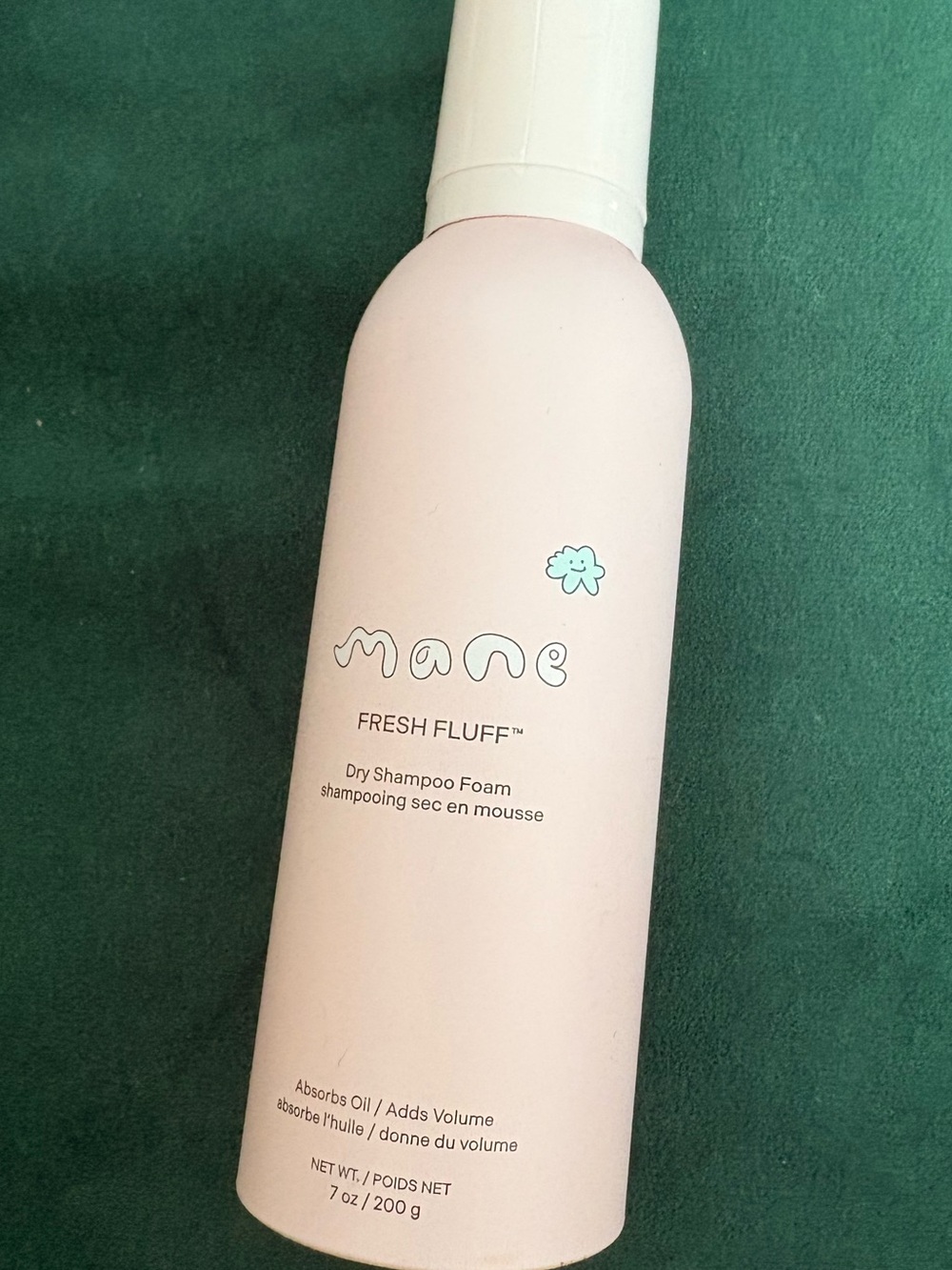 Mane Fresh Fluff Dry Shampoo Foam - Light Pink Bottle
